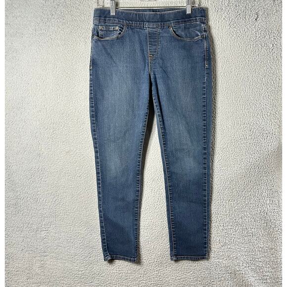 Levi's Jeans Womens 8 Blue Pull On Slim Fit‎ Skinny Jeans Denim Jeggings - Picture 1 of 12